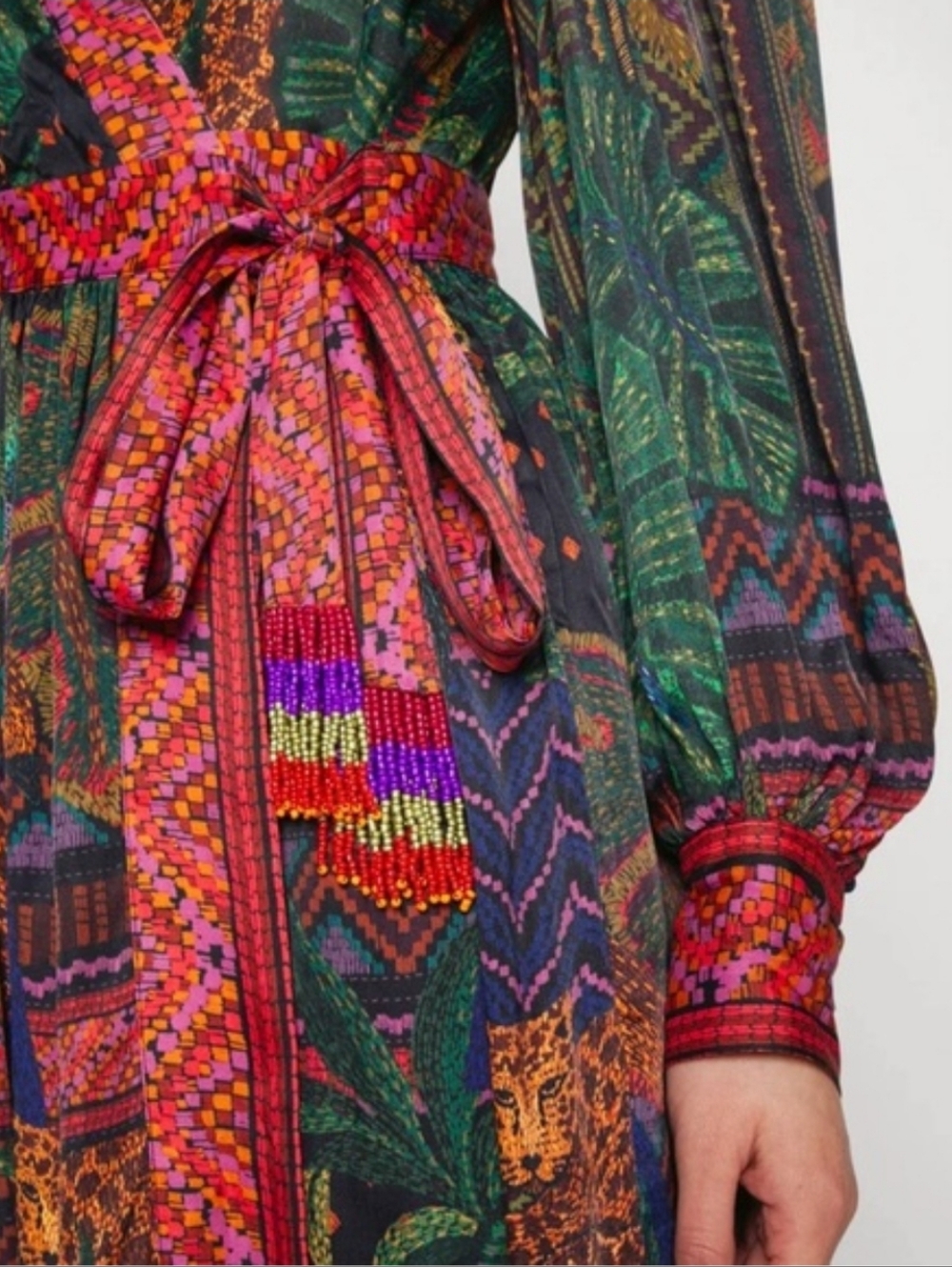 FARM Rio Forest Tapestry Mini Wrap Dress - Picture 3 of 12